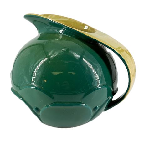 Vintage 1950's Roseville Pottery Mayfair Green Pitcher