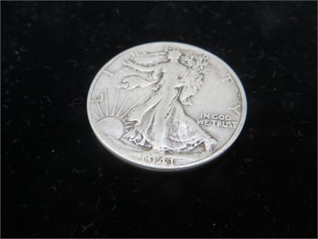 1941 Walking Liberty Half Silver Dollar