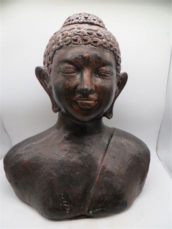 Large Metal Buddha Head