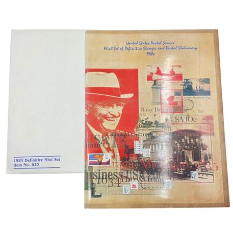 1984 Definitive Mint Set Stamps & Stationary Collection - Complete