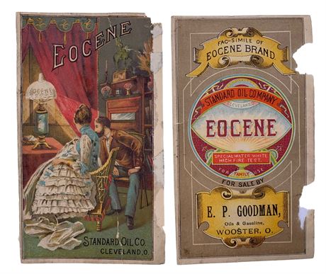 2 Victorian era Standard Oil Cleveland Ohio Advertising Trade Cards