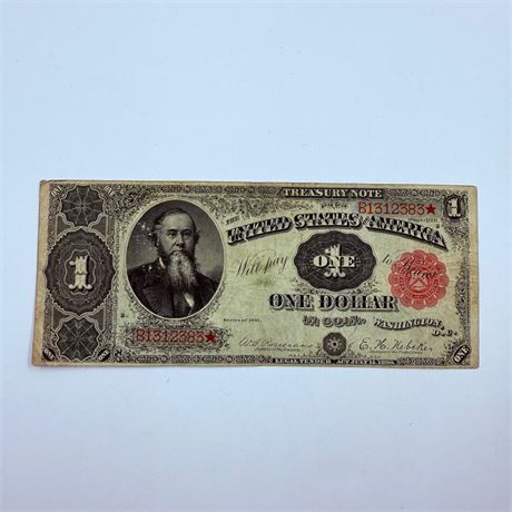 1891 $1 Bill Treasury Note