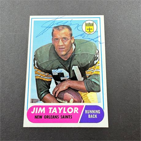 Jim Taylor Signed Card