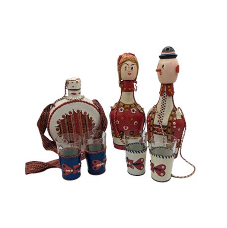 Vintage Canteen, Decanters, Glasses