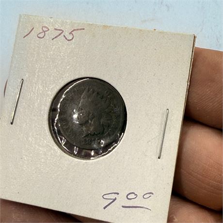 1875 Indian Head Penny