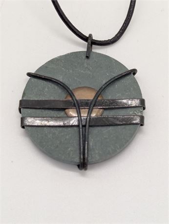 Artisan made Czech Pendant Art Deco Style