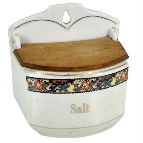 Vintage Czechoslovakian Porcelain Salt Cellar