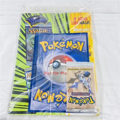 Sealed 1999 Pokémon Pack in Top Deck Vol 2 Issue 2 Magazine