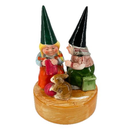 Gorham Ceramic Gnome Music Box