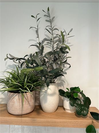 Faux Decorative Plant Lot