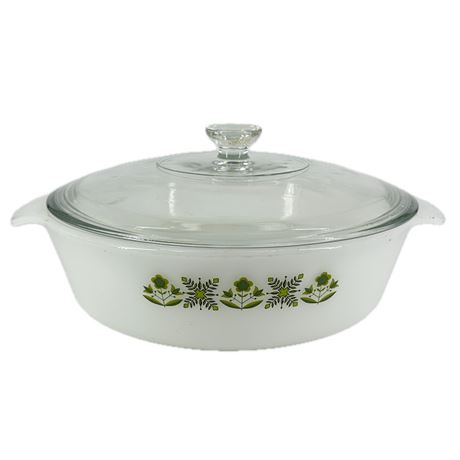 Fire King Covered Casserole Dish