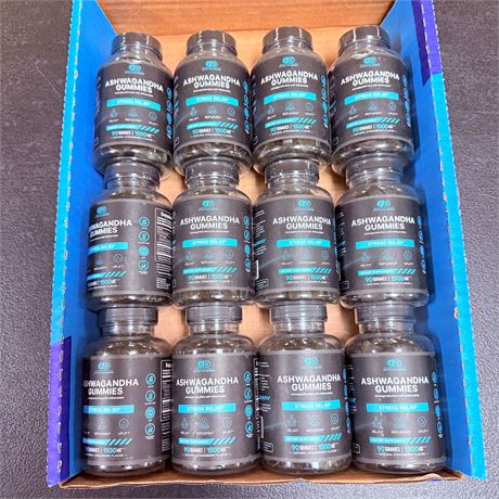 12 Sealed Bottles of Ashwagandha Gummies - Rite Aid Closure Liquidation