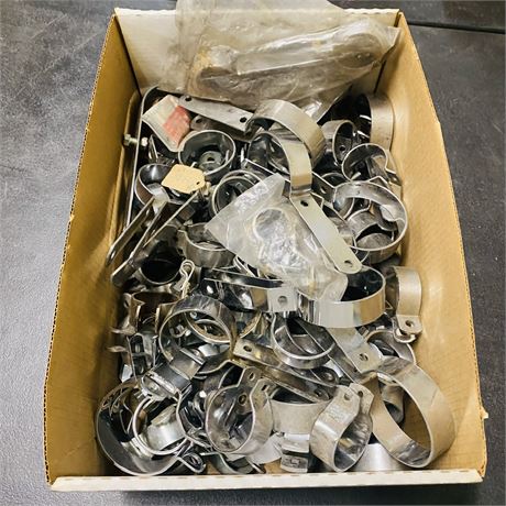Large Box of NOS Exhaust Clamps
