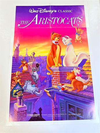 The Aristocats Original 27x41 Movie Poster