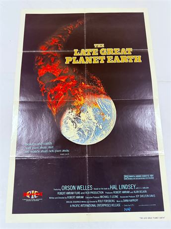 The Late Great Earth Original 27x41” Movie Poster