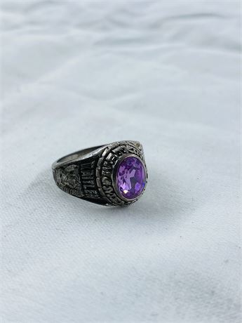 Vtg Sterling Class Ring Size 5.25