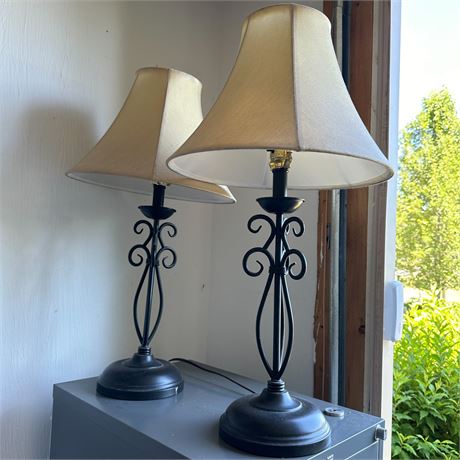 Pair of Contemporary Decorative Table Lamps