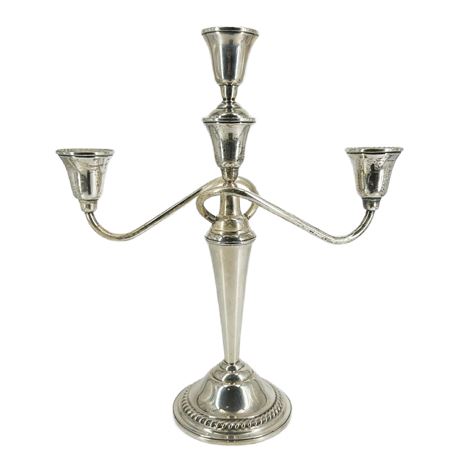 Vintage International Sterling Weighted Convertible Candlestick- 4 Pieces