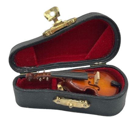 Vintage Wood Violin Pin