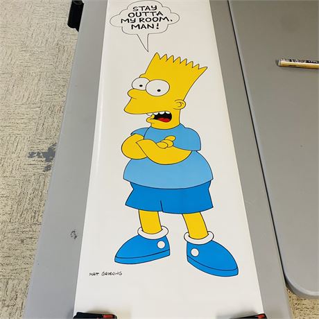 NOS 1990 Simpsons Poster by Western Graphics