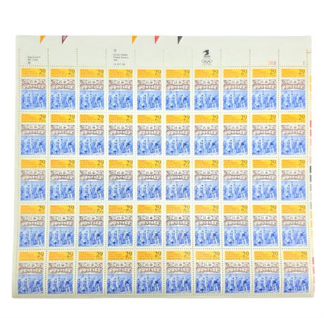1992, Sheet of World Columbian Stamp Expo. 29 cents--Unused