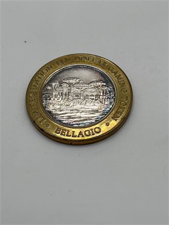 BELLAGIO .999 fine silver coin token 36.65g