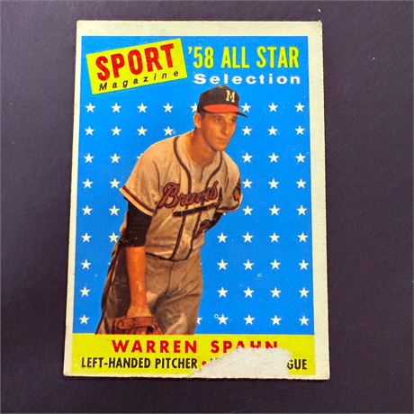 1958 Topps Warren Spahn
