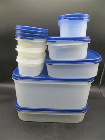 NEW VINTAGE TUPPERWARE 8 MODULAR CONTAINERS