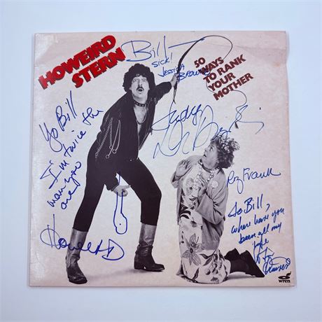 SIGNED Howard Stern 50 Ways to Rank Your Mother Vinyl Record