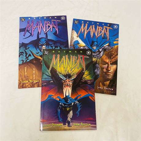 Batman Manbat #1 thru 3 Comic Books