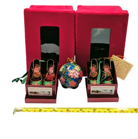 Cloisonee Christmas Ornaments