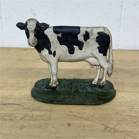Cast Iron Cow Doorstop
