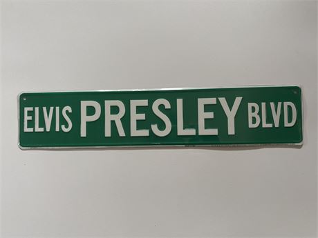 Elvis Presley Street Sign
