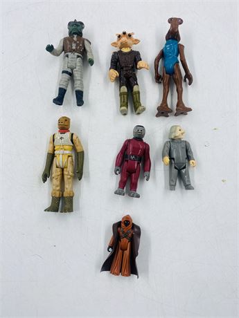 7x 1977-83 Star Wars Figures