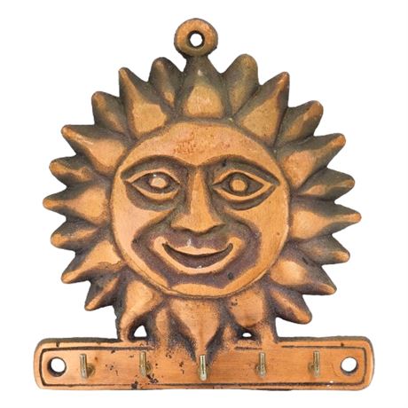 Vintage 90s CDI Copper Celestial Wall Mounted Key Holder