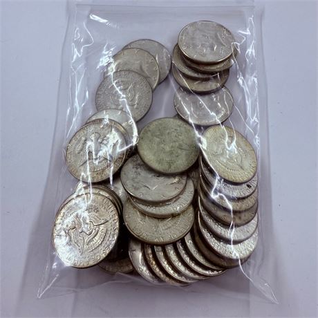 $20 Kennedy 40% Silver Halves 1965-1969
