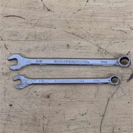 Two (2) Harley Davidson Combination Wrenches