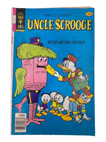 Gold Key 35 cent Walt Disney Uncle Scrooge Interplanetary Postman Comic Book