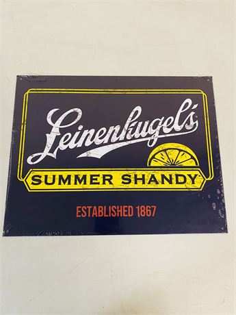 12.5x16” Summer Shandy Metal Sign