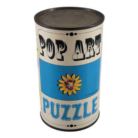 1966 The Borden Company Pop Art Puzzle in a Can