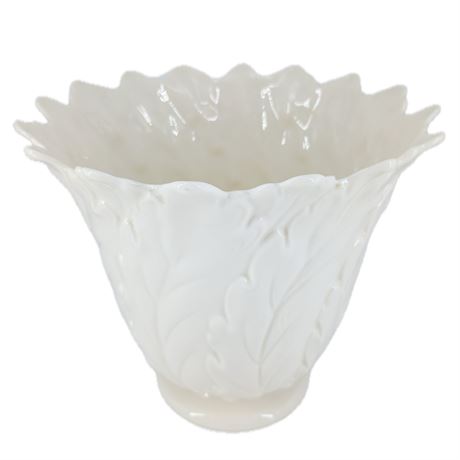 Lenox Porcelain Centerpiece Bowl with Leaf Design