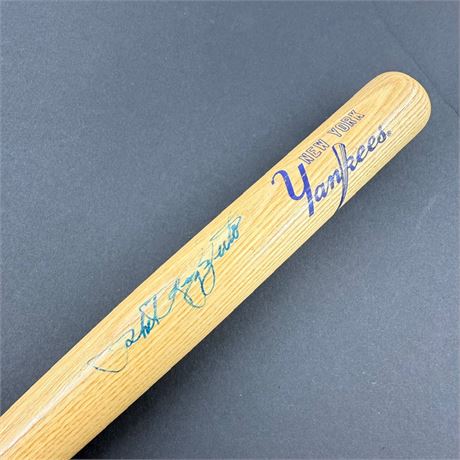 Phil Rizzuto Signed Yankees Mini Bat