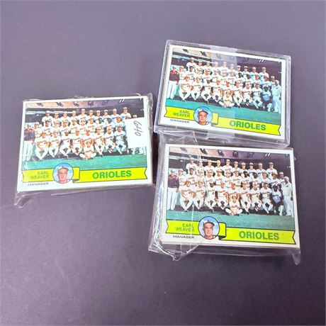 1979 Topps Baltimore Orioles Sets