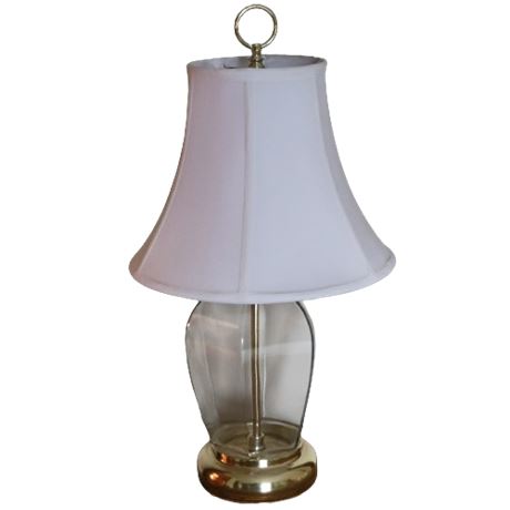 Glass Table Lamp w/ Shade