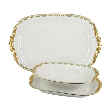 Jean Pouyat for Limoges Serving Pieces