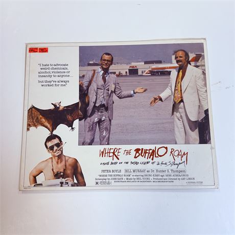 Where the Buffalo Roam Original 8 Card 11x14” Lobby Card Set - Unused