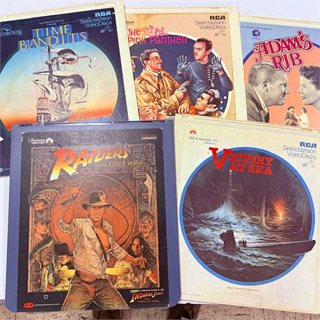 5 Vintage Laserdiscs