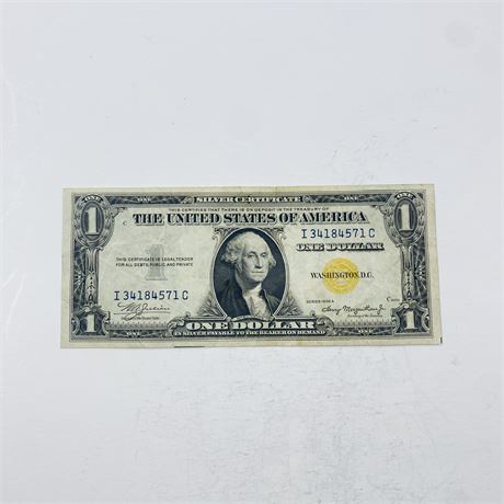 XF+ 1935 North Africa $1 Emergency Note
