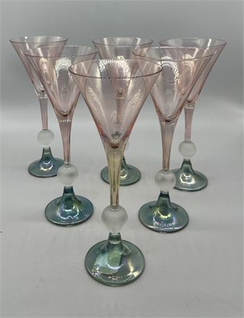 Pairpoint Style Champagne Flutes