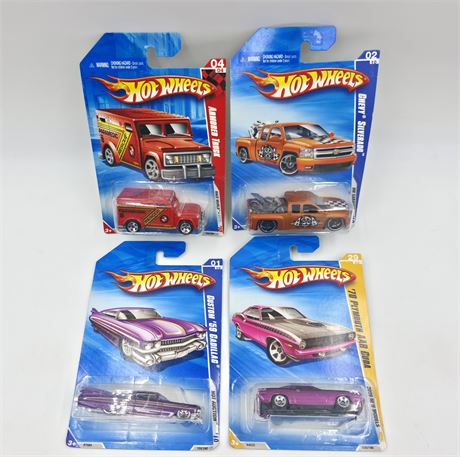 Set of 4 2009 Hot Wheels